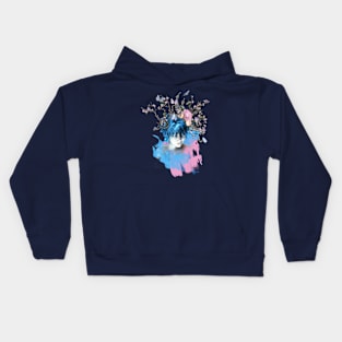 Floral face Kids Hoodie